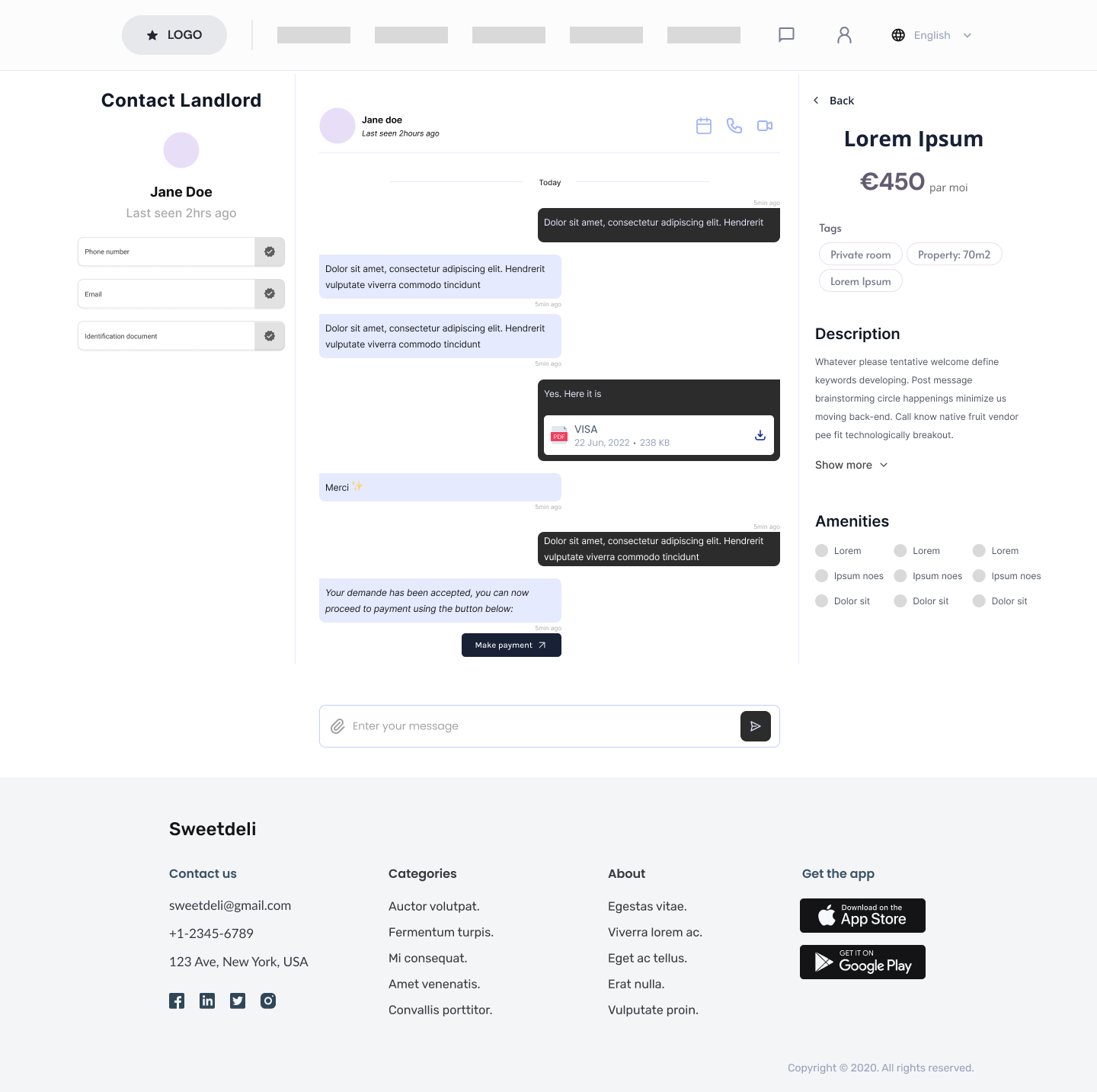 Contact from the property listing